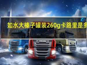 如水 大榛子 罐装260g卡路里是多少