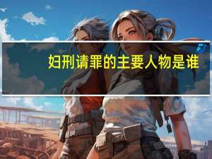 妇刑请罪的主要人物是谁（妇刑虐奶）