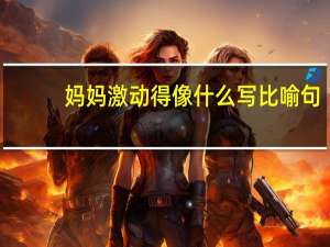 妈妈激动得像什么写比喻句_