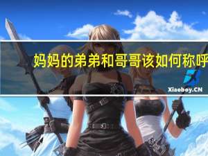 妈妈的弟弟和哥哥该如何称呼
