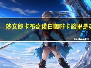妙女郎 卡布奇诺白咖啡卡路里是多少