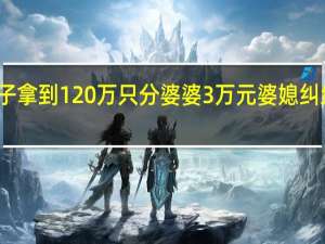 妻子拿到120万只分婆婆3万元 婆媳纠纷终化解