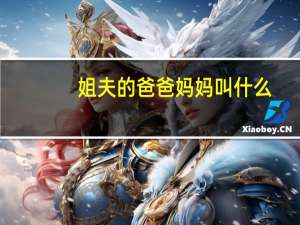 姐夫的爸爸妈妈叫什么