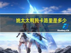 姚太太鸭肫卡路里是多少