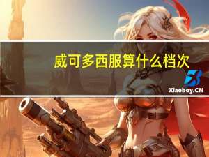 威可多西服算什么档次