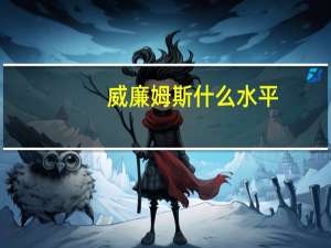 威廉姆斯什么水平（小威廉姆斯和大威廉姆斯谁厉害）