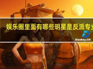娱乐圈里面有哪些明星是反派专业户