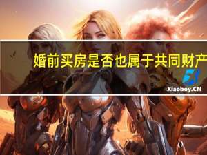 婚前买房是否也属于共同财产