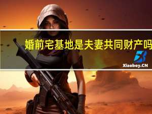 婚前宅基地是夫妻共同财产吗