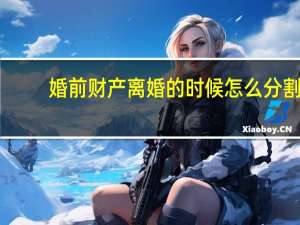 婚前财产离婚的时候怎么分割