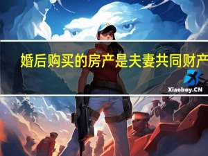 婚后购买的房产是夫妻共同财产么