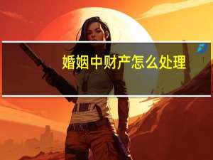 婚姻中财产怎么处理