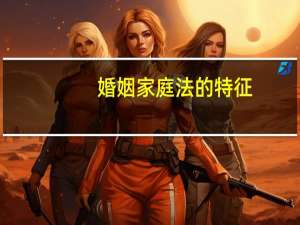 婚姻家庭法的特征
