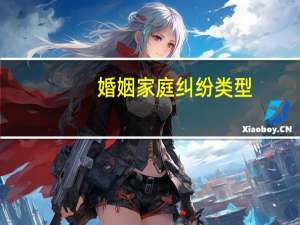 婚姻家庭纠纷类型
