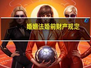 婚姻法婚前财产规定