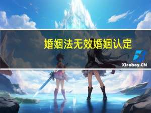 婚姻法无效婚姻认定
