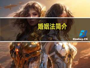 婚姻法简介
