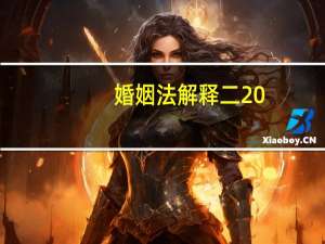 婚姻法解释二20