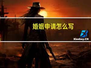 婚姻申请怎么写