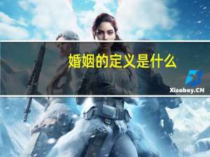 婚姻的定义是什么