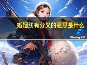 婚姻线有分叉的意思是什么