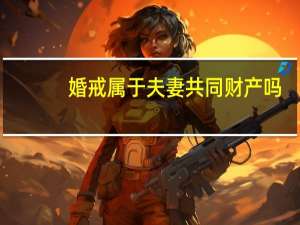 婚戒属于夫妻共同财产吗