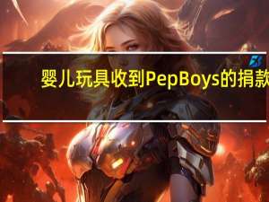 婴儿玩具收到Pep Boys的捐款