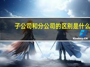 子公司和分公司的区别是什么