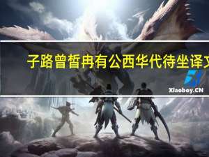 子路曾皙冉有公西华代待坐译文