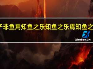 子非鱼焉知鱼之乐 知鱼之乐焉知鱼之痛图片（子非鱼焉知鱼之乐知鱼之乐焉知鱼之痛）