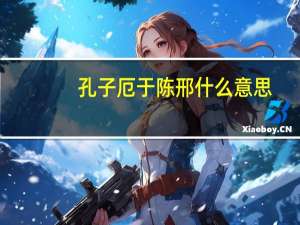 孔子厄于陈邢什么意思