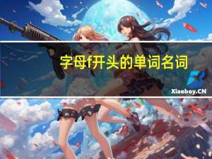 字母f开头的单词名词