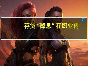 存贷“降息”在即 业内：或通过引导降低存款利率、实施降准等降低银行负债成本