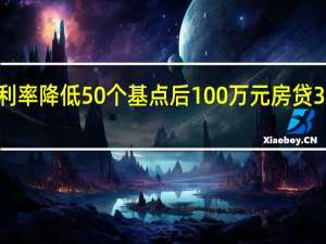 存量房贷利率降低50个基点后 100万元房贷30年将少还10万