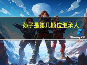 孙子是第几顺位继承人