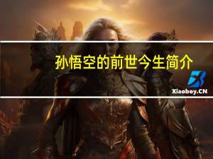 孙悟空的前世今生简介
