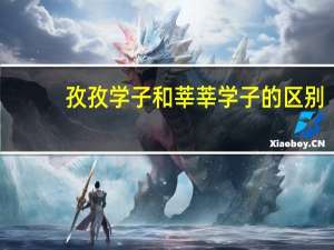 孜孜学子和莘莘学子的区别
