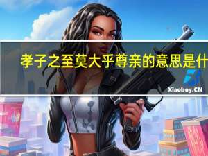 孝子之至莫大乎尊亲的意思是什么