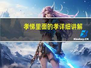 孝悌里面的孝详细讲解（孝悌）