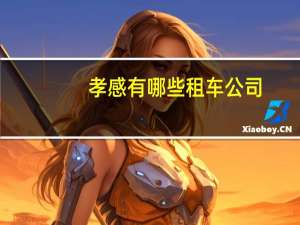 孝感有哪些租车公司