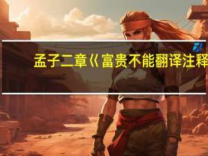孟子二章巜富贵不能翻译注释（求八年级上册21课 孟子 二章中的富贵不能淫翻译）