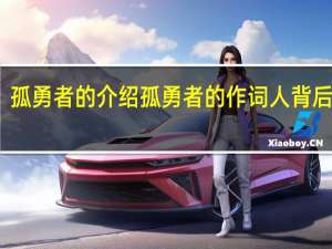 孤勇者的介绍 孤勇者的作词人背后故事