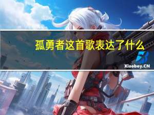 孤勇者这首歌表达了什么