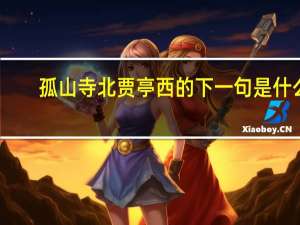 孤山寺北贾亭西的下一句是什么