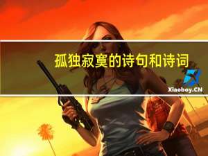 孤独寂寞的诗句和诗词