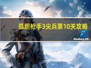 孤胆枪手3尖兵第10关攻略（孤胆枪手3尖兵第10关）