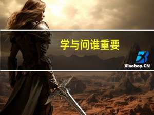 学与问谁重要