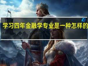 学习四年金融学专业是一种怎样的体验