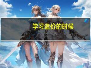 学习造价的时候，有什么书籍值得推荐