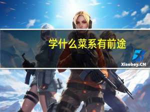 学什么菜系有前途